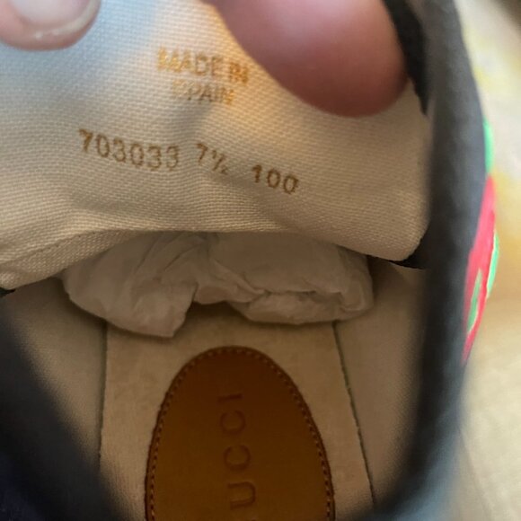 GUCCI SEPANG CLOTH MEN'S HIGH TOP SNEAKER, SIZE GUCCI 7+ - Picture 15 of 15